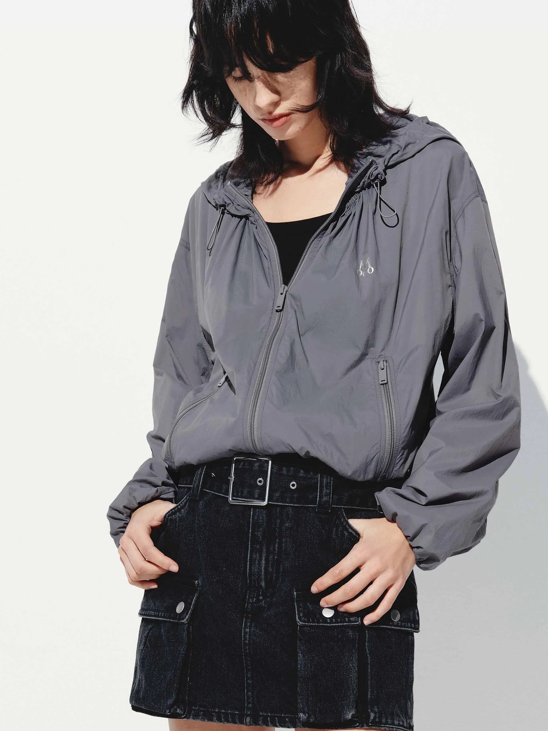Drawstring Hooded Coat
