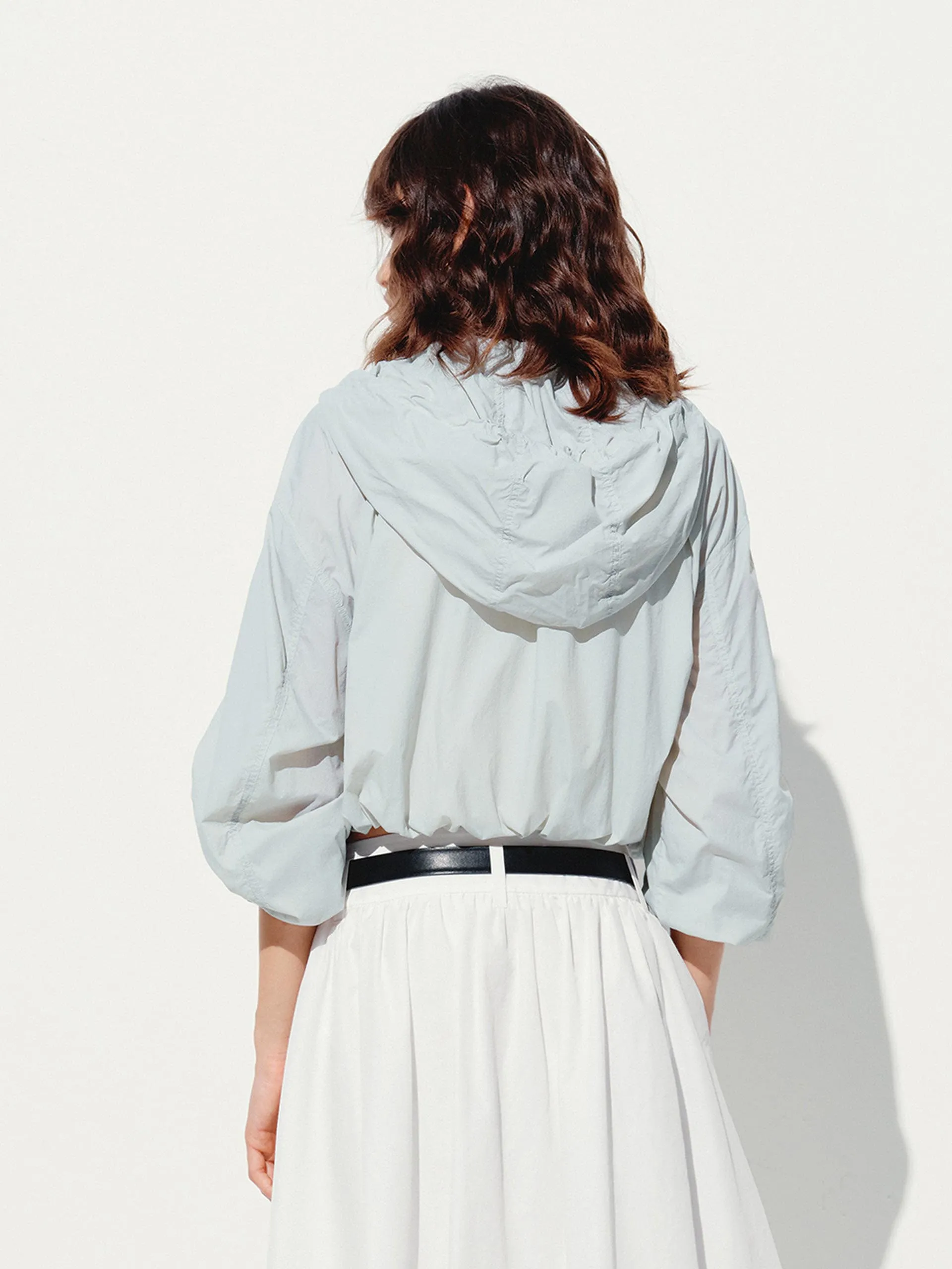 Drawstring Hooded Coat
