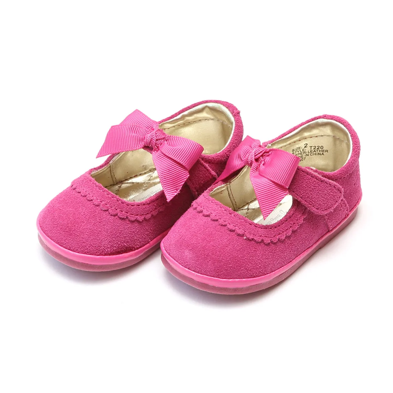Elsa Leather Grosgrain Bow Strap Mary Jane - Babies & Toddlers Babykids_Angel