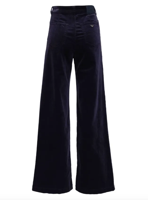 Emporio Armani high-rise corduroy palazzo pants