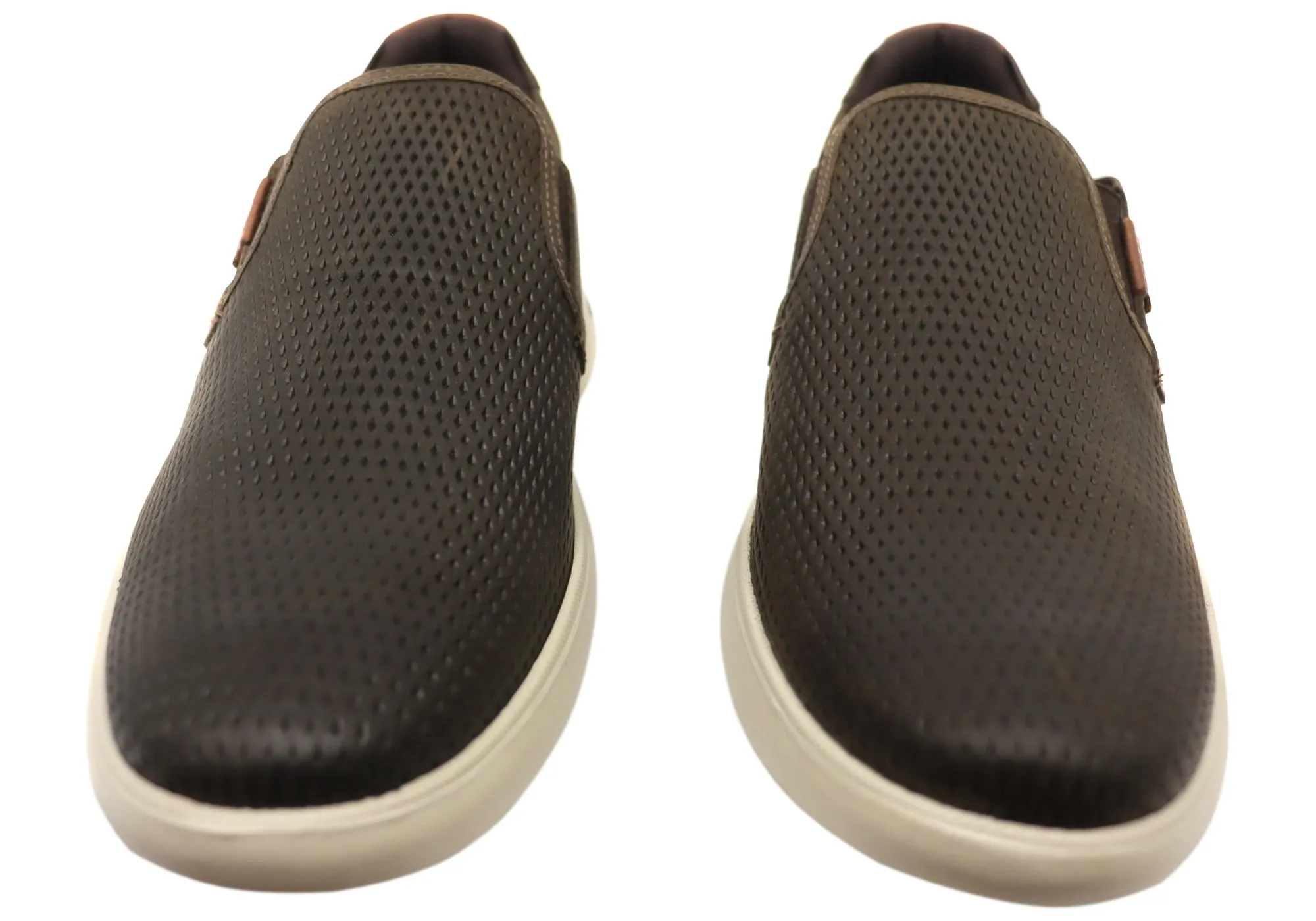 Ferricelli Perry Mens Brazilian Comfort Leather Slip On Casual Shoes Ferricelli Shoes