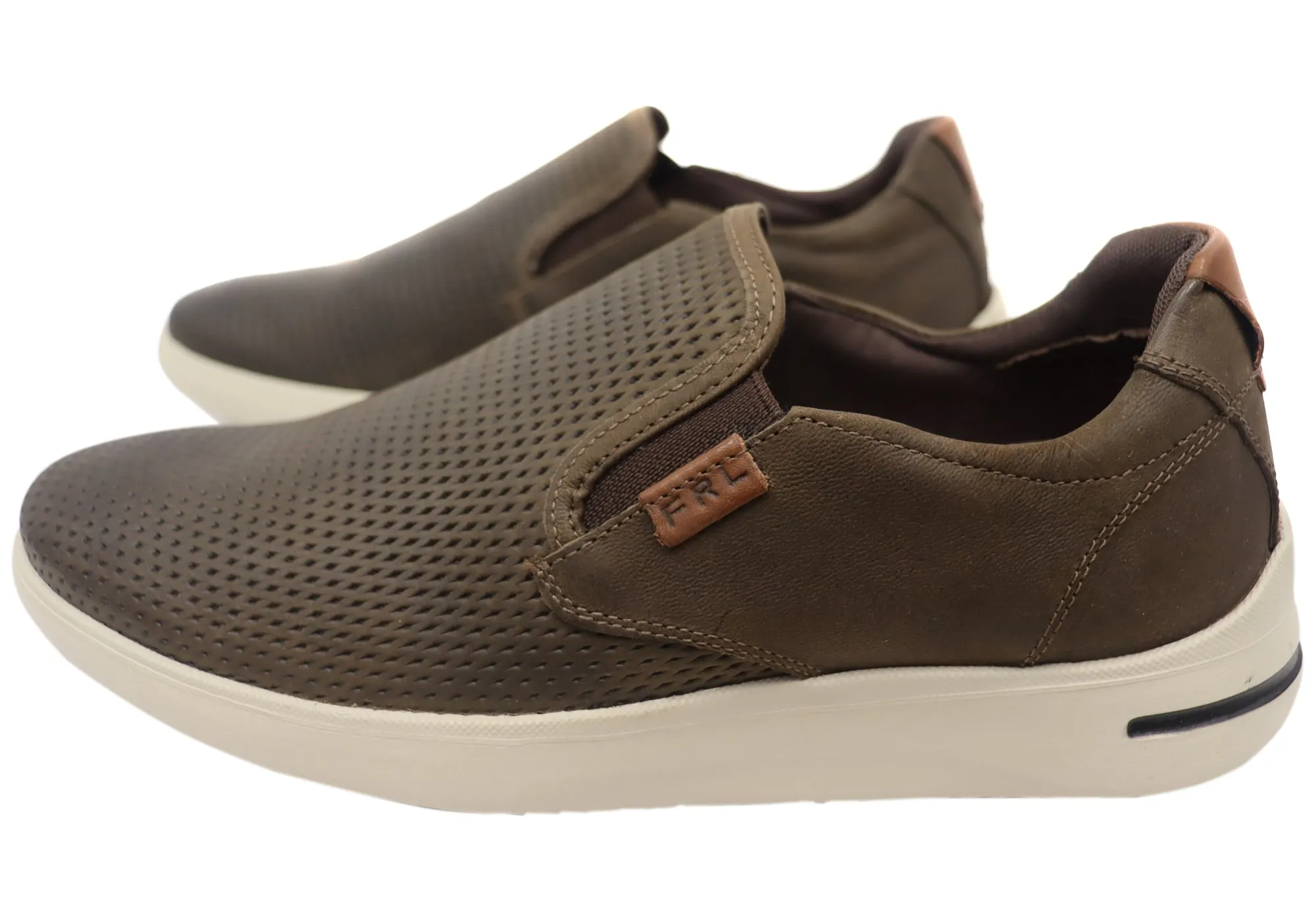 Ferricelli Perry Mens Brazilian Comfort Leather Slip On Casual Shoes Ferricelli Shoes