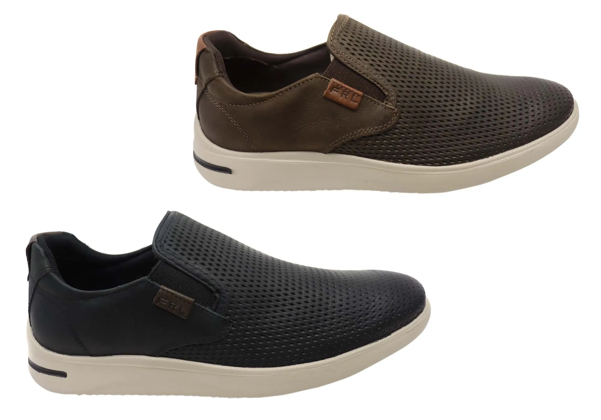 Ferricelli Perry Mens Brazilian Comfort Leather Slip On Casual Shoes Ferricelli Shoes