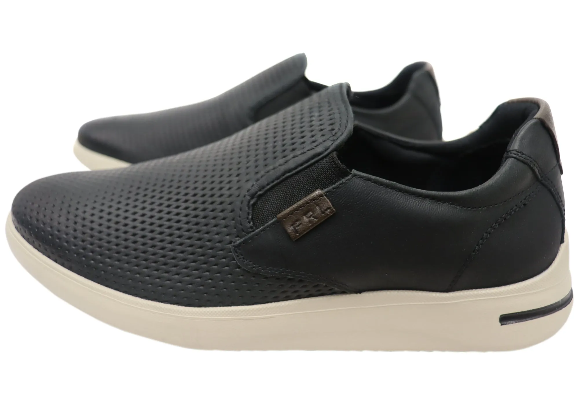 Ferricelli Perry Mens Brazilian Comfort Leather Slip On Casual Shoes Ferricelli Shoes