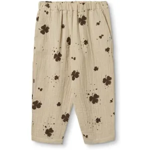 Fliink Humus/Cafafe Aop Clover Pants Babykids_Fliink
