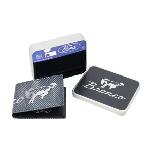 FORD BRONCO LOGO Bifold Wallet, Slim Wallet with Decorative Tin for Men and Women ecco Shoes