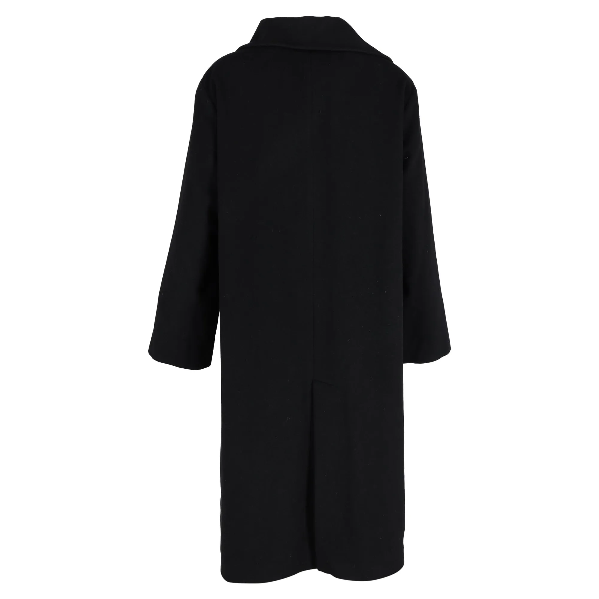 Giorgio Armani Long Coat in Black Wool