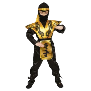 Gold Ninja Costume - Kids Babykids_Dress-Up-America