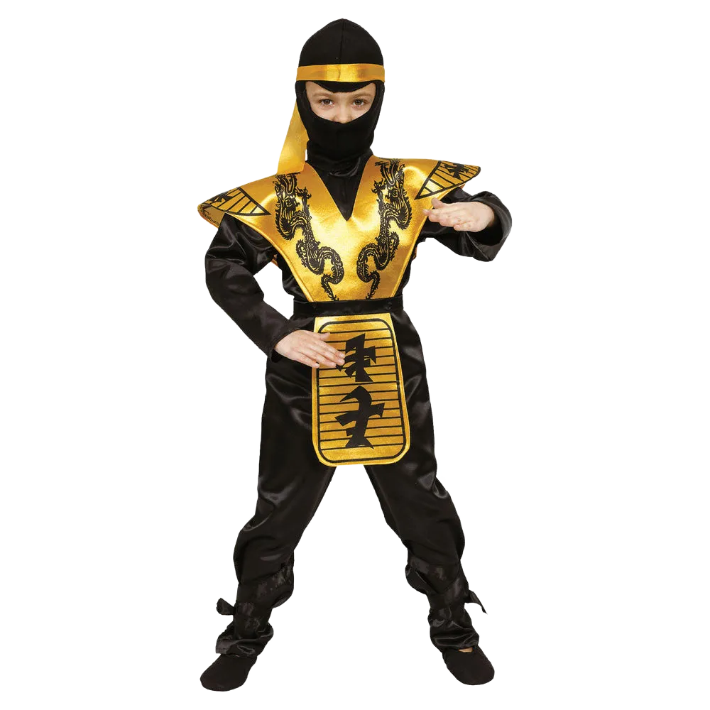 Gold Ninja Costume - Kids Babykids_Dress-Up-America
