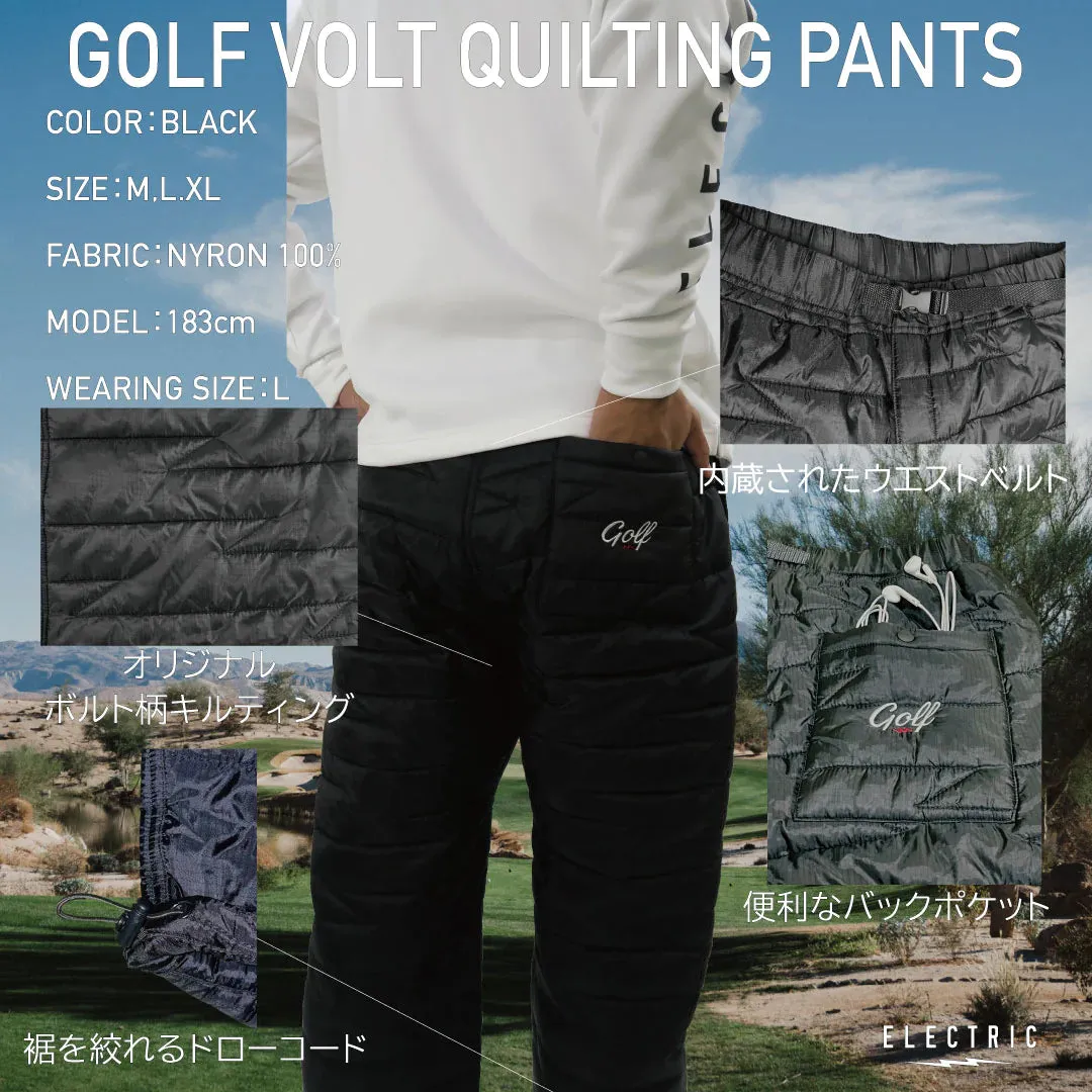 GOLF VOLT QUILTING PANTS BLACK