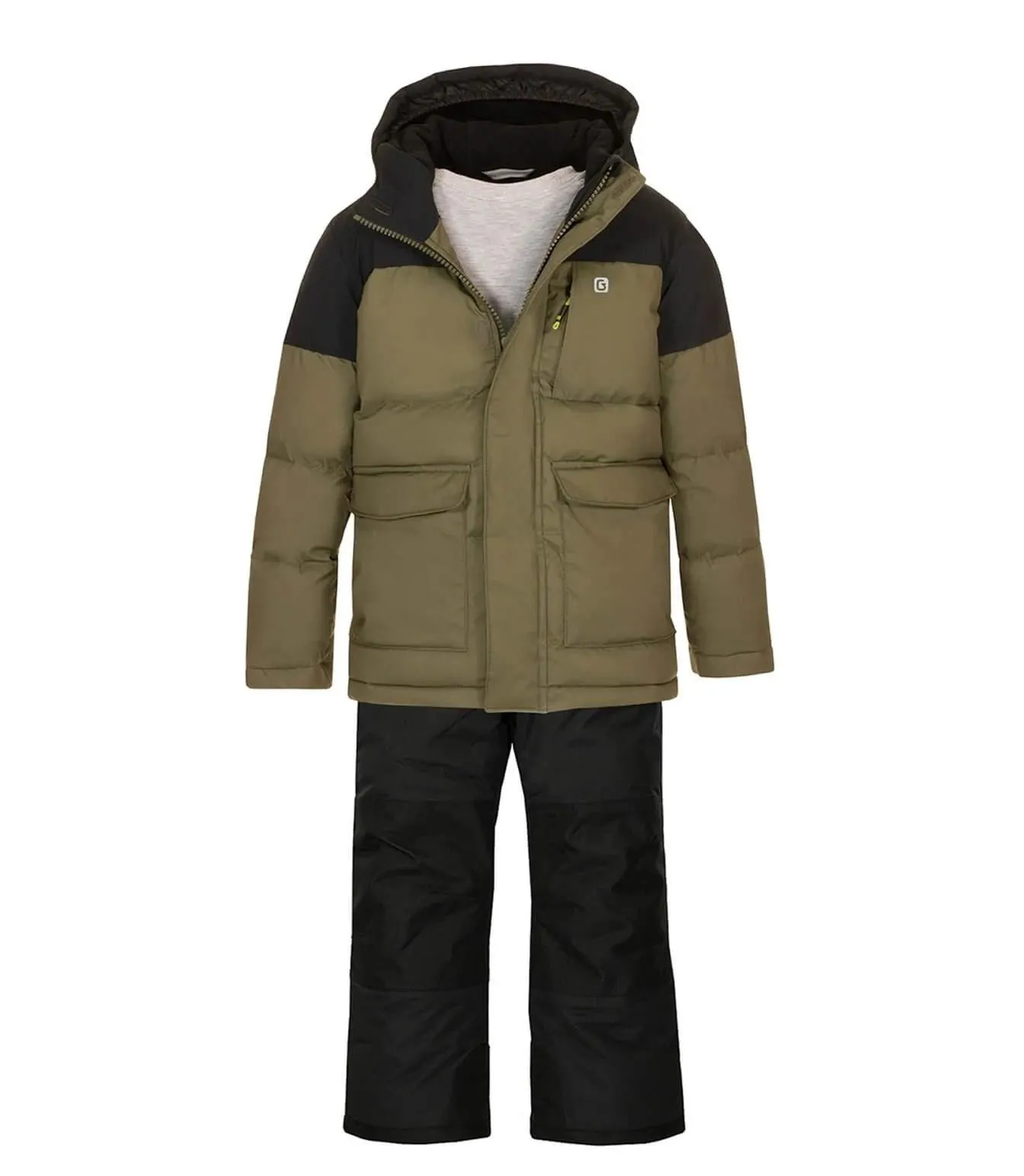 Gusti Glen Snow Suit - Olive Babykids Gusti