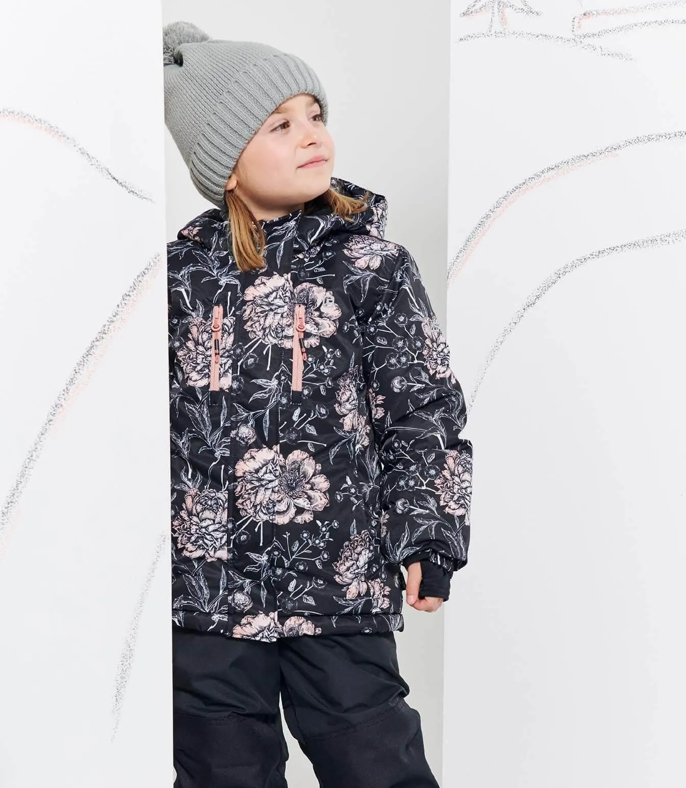 Gusti Makena Snowsuit - Black Babykids Gusti