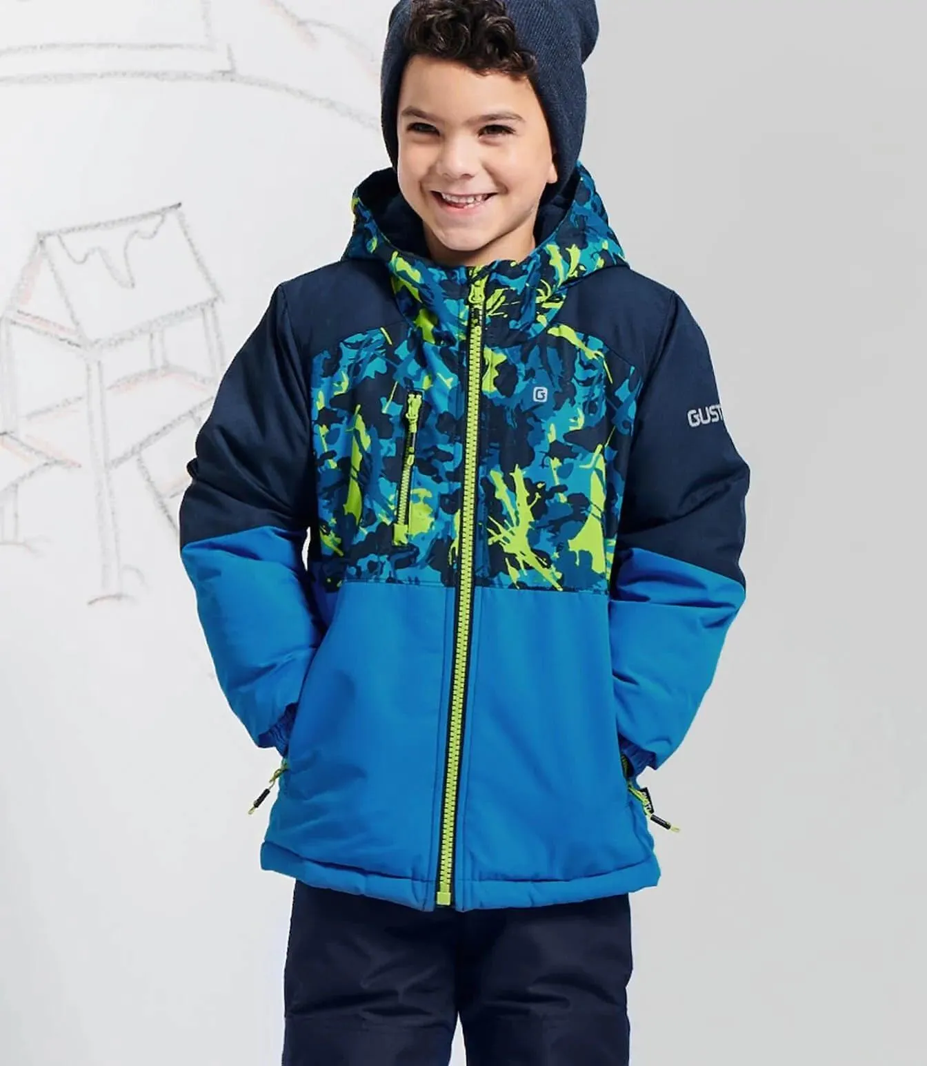 Gusti Miles Snow Suit - Blue Babykids Gusti