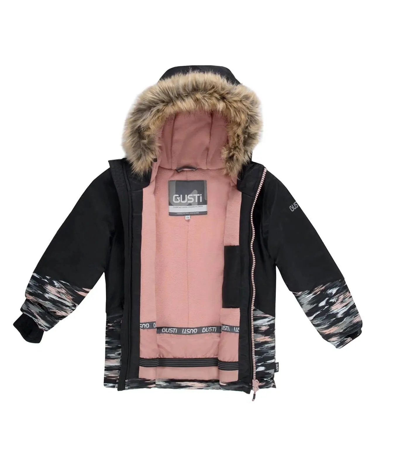Gusti Pamella Snowsuit - Black Babykids Gusti