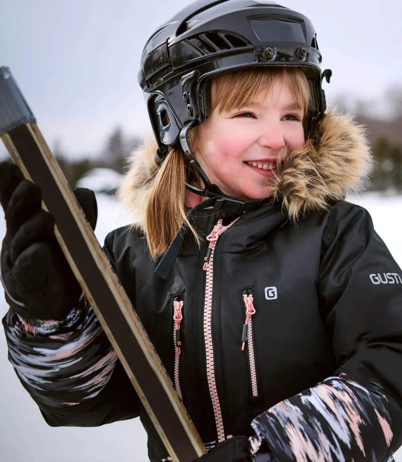 Gusti Pamella Snowsuit - Black Babykids Gusti