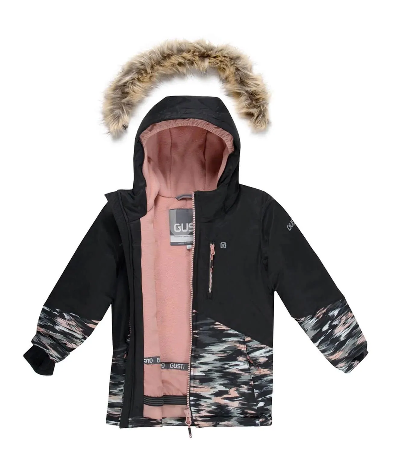 Gusti Pamella Snowsuit - Black Babykids Gusti