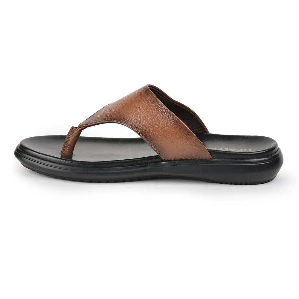 Healers Casual Tan Slipper For Men MDL-05 By Liberty
