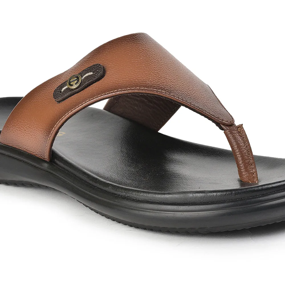 Healers Casual Tan Slipper For Men MDL-05 By Liberty