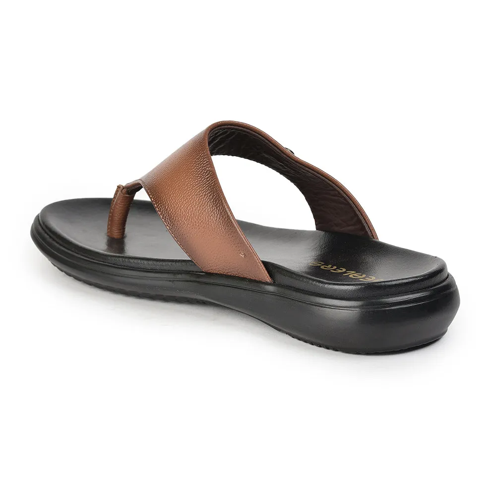 Healers Casual Tan Slipper For Men MDL-05 By Liberty