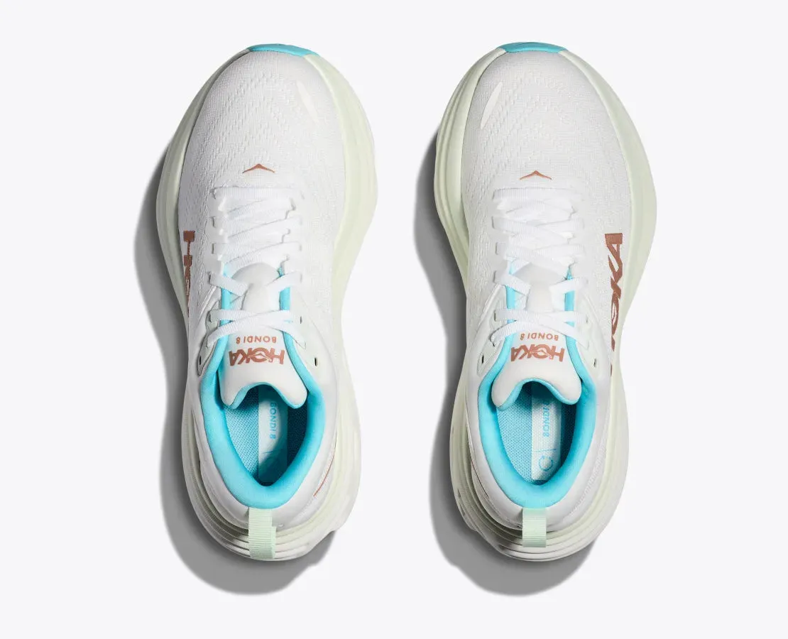 Hoka Womens Bondi 8 - Frost/Rose Gold (1127952-FTRS) Hoka Footwear