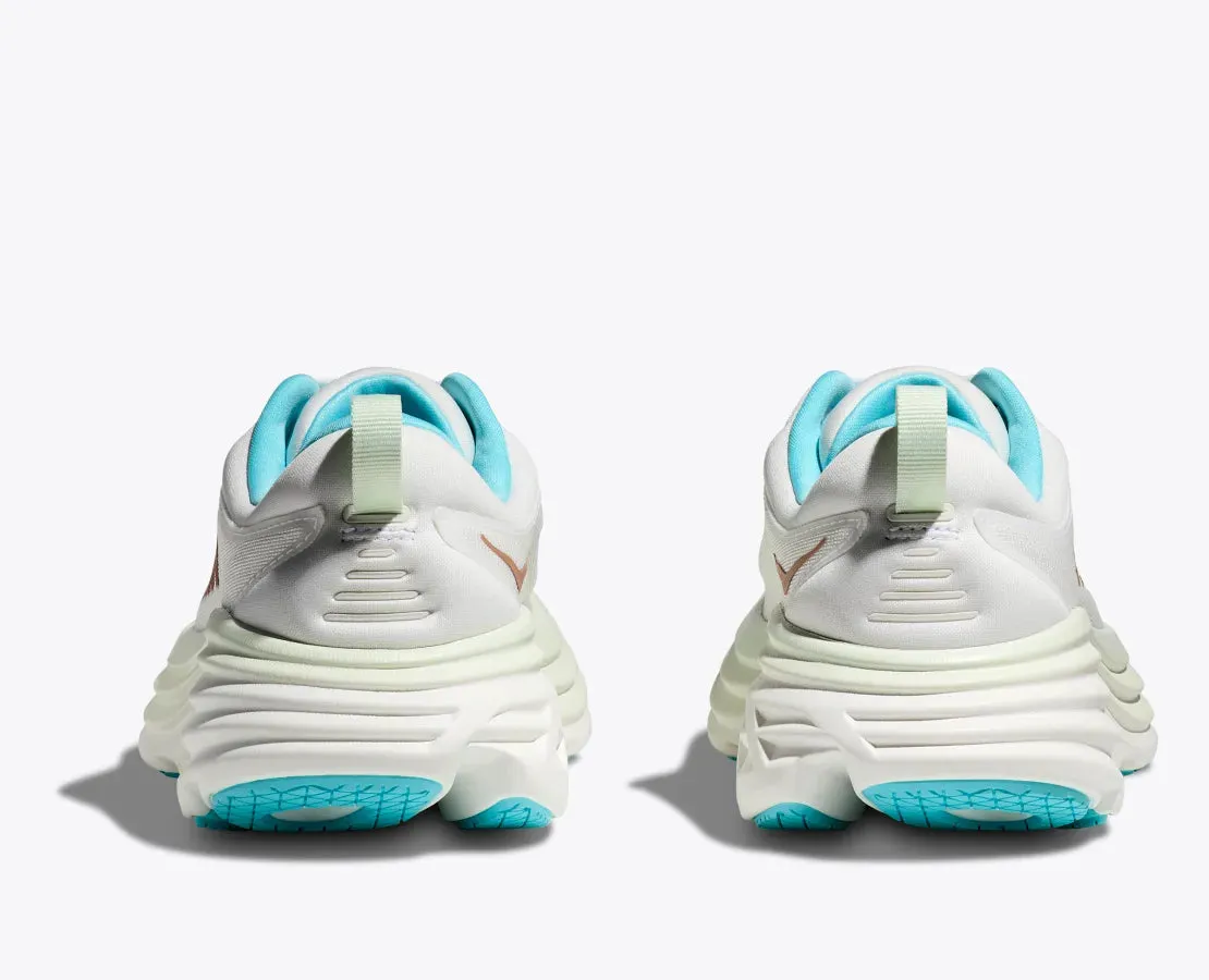 Hoka Womens Bondi 8 - Frost/Rose Gold (1127952-FTRS) Hoka Footwear