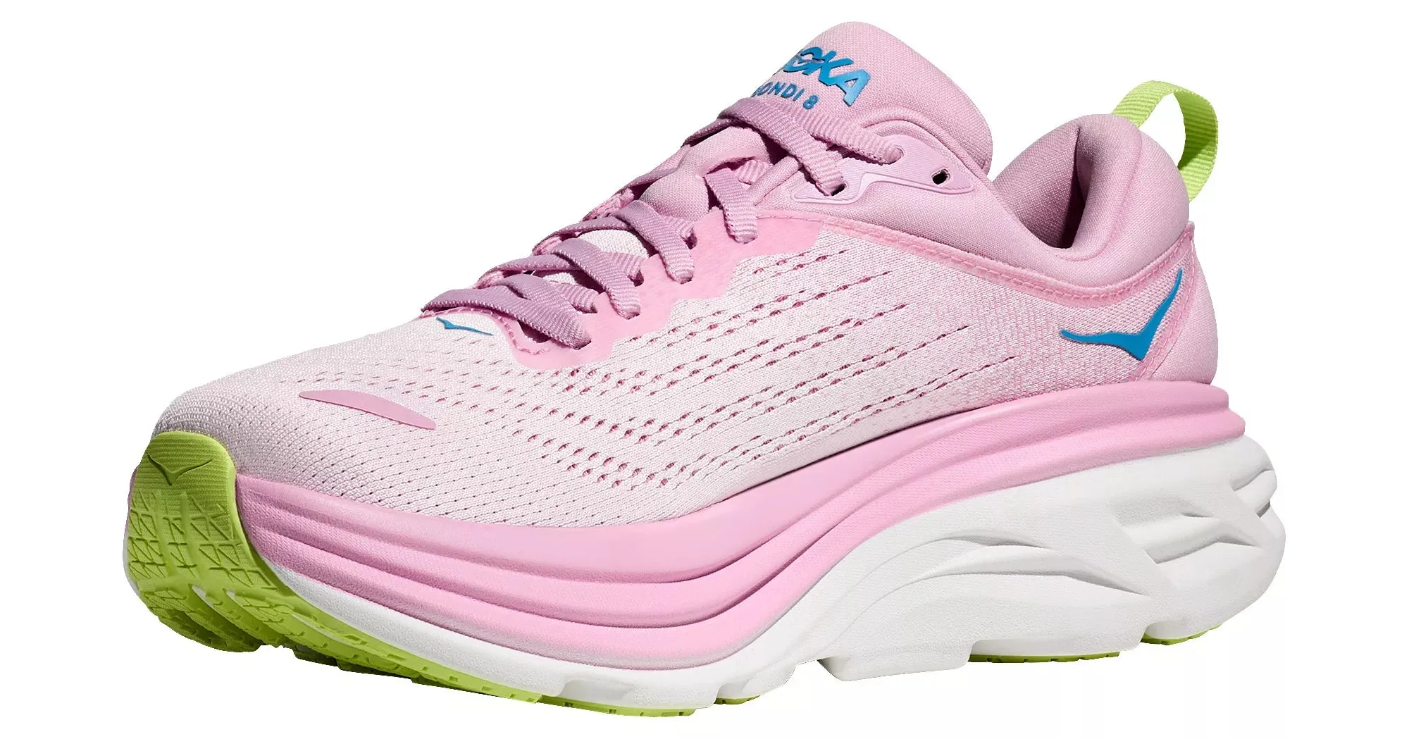 Hoka Womens Bondi 8 - Pink Twilight/Waterpark (1127952-PTWL) Hoka Footwear