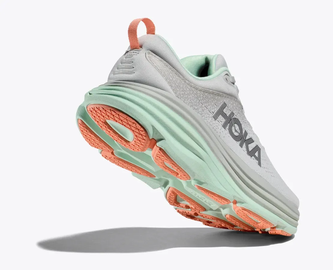 Hoka Womens Bondi 8 - Stardust/Aqua Breeze (1127952-SQB) Hoka Footwear