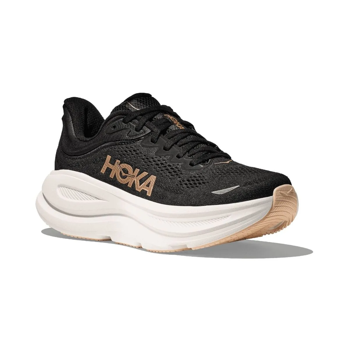 Hoka Womens Bondi 9- Black/Rose Gold (1162012-BRGL) Hoka Footwear