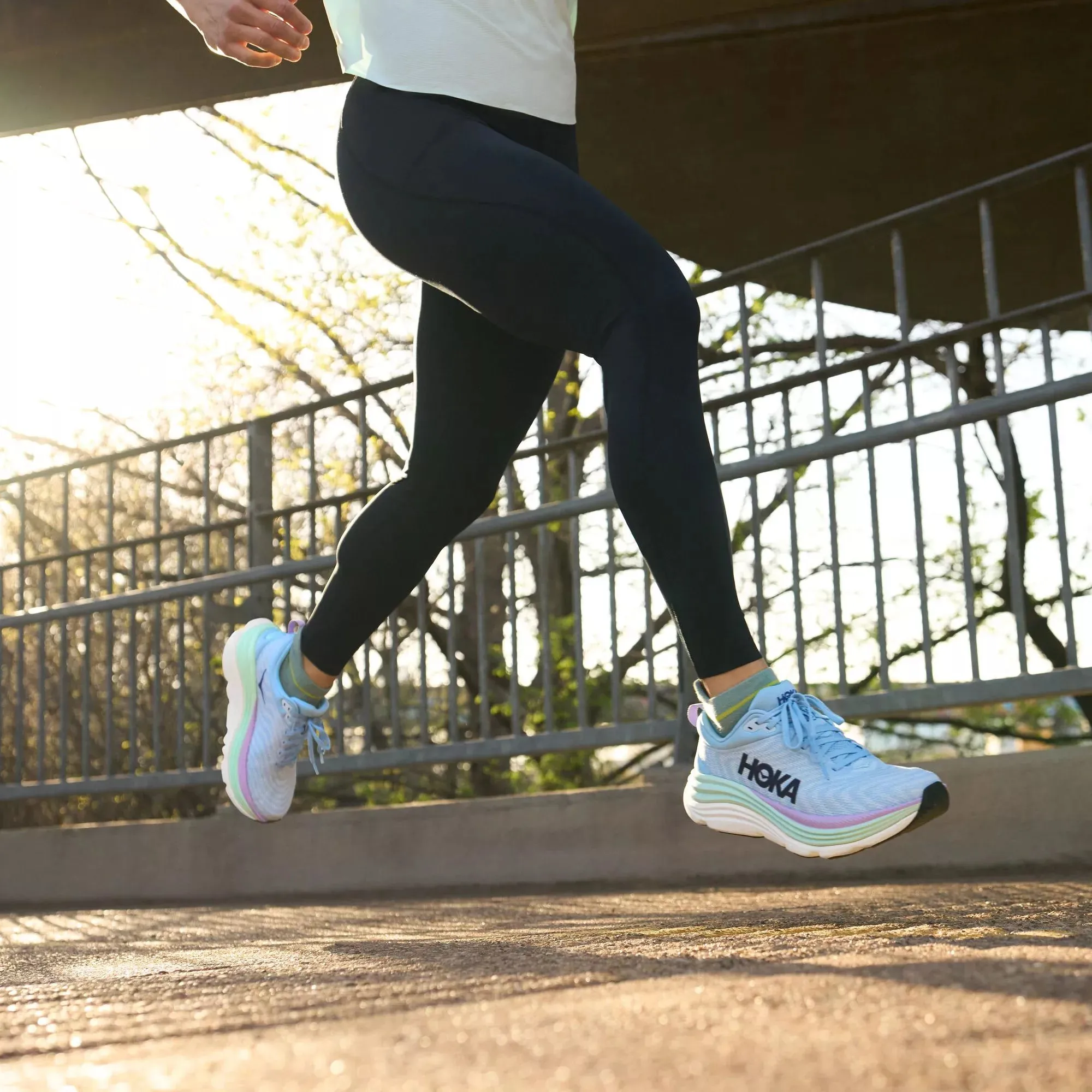 Hoka Womens Gaviota 5- Airy Blue/Sunlit Ocean (1134235-ABSO) Hoka Footwear