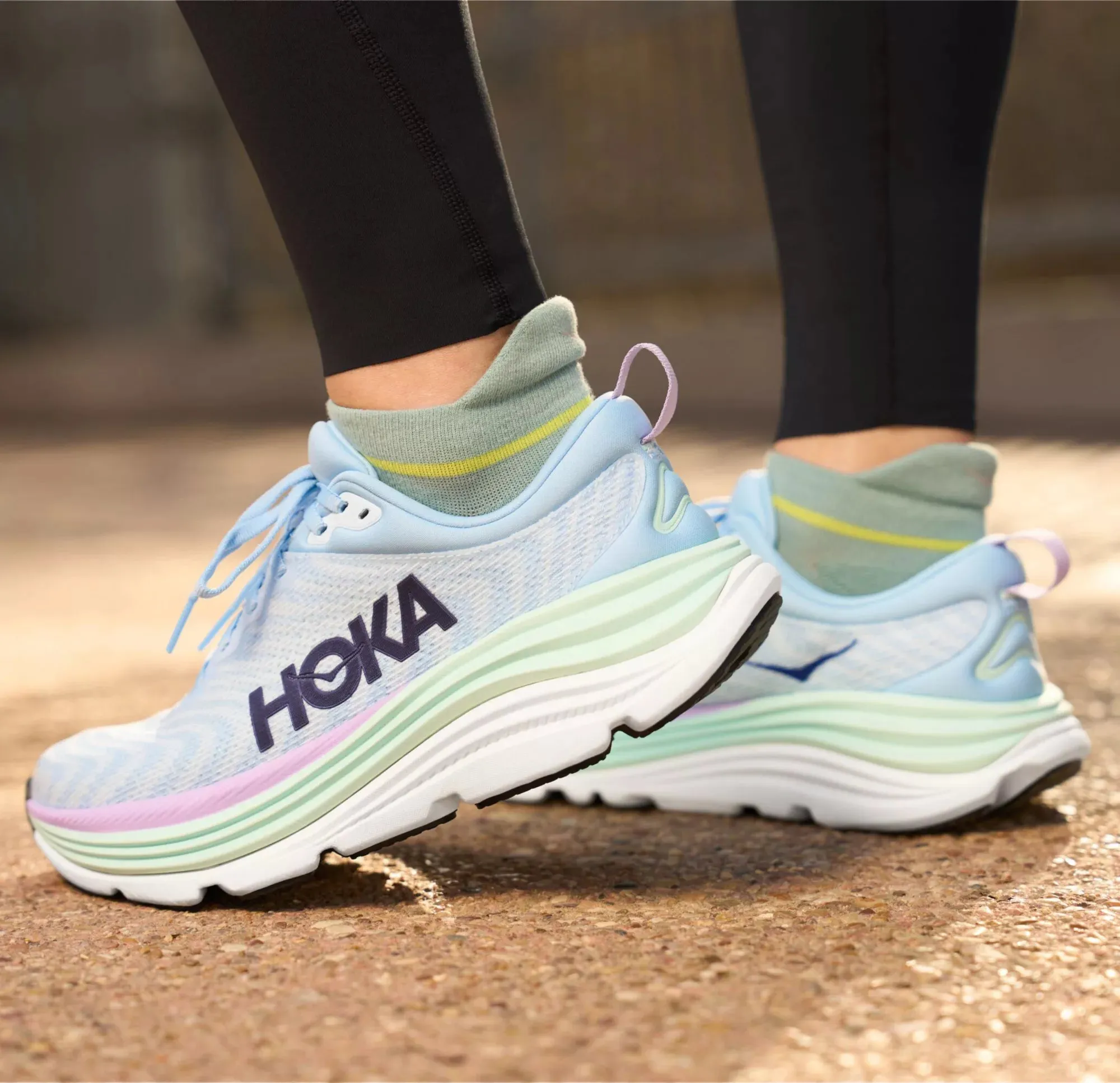 Hoka Womens Gaviota 5- Airy Blue/Sunlit Ocean (1134235-ABSO) Hoka Footwear