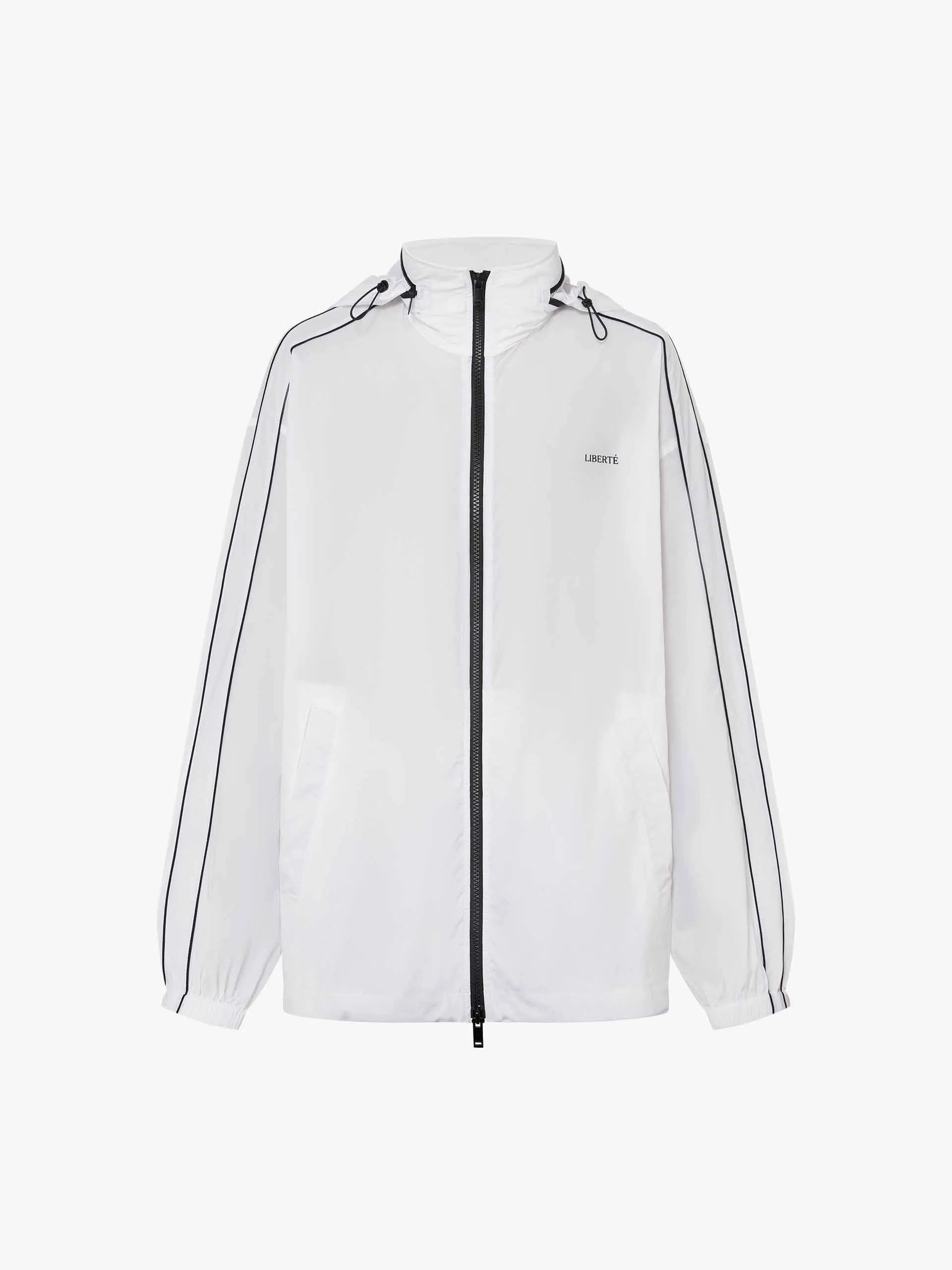 Hooded Zipper Loose Coat