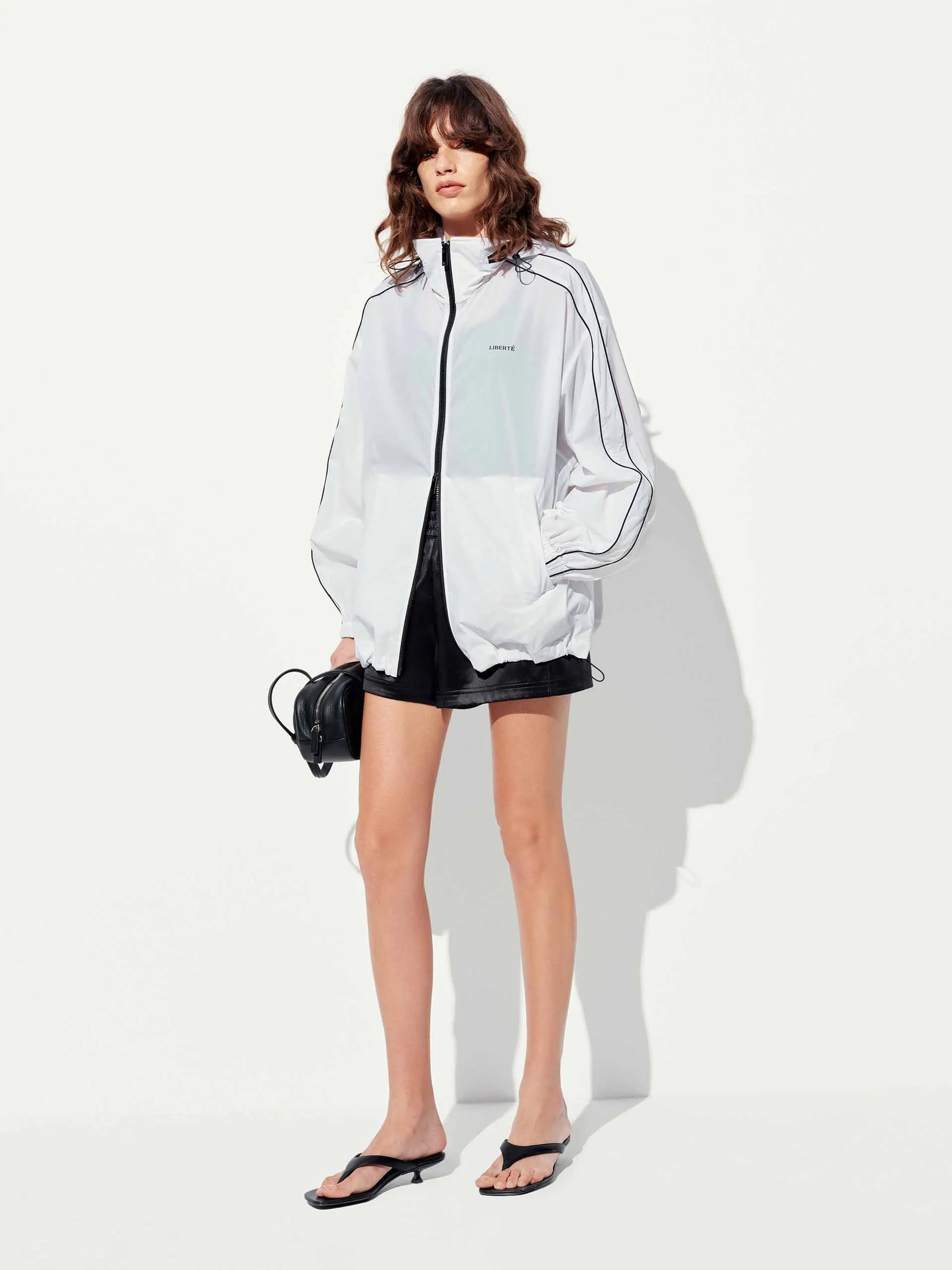 Hooded Zipper Loose Coat