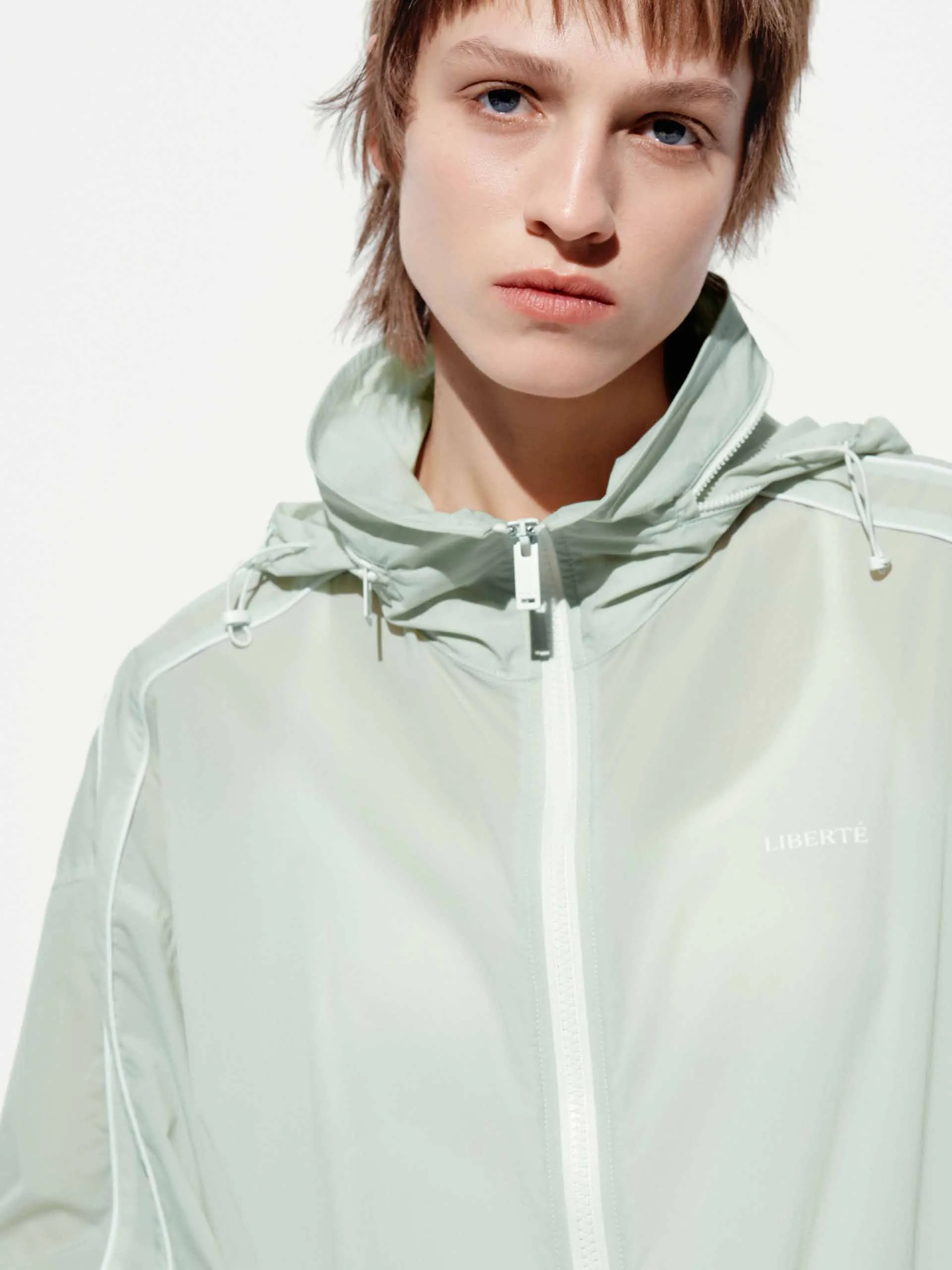 Hooded Zipper Loose Coat