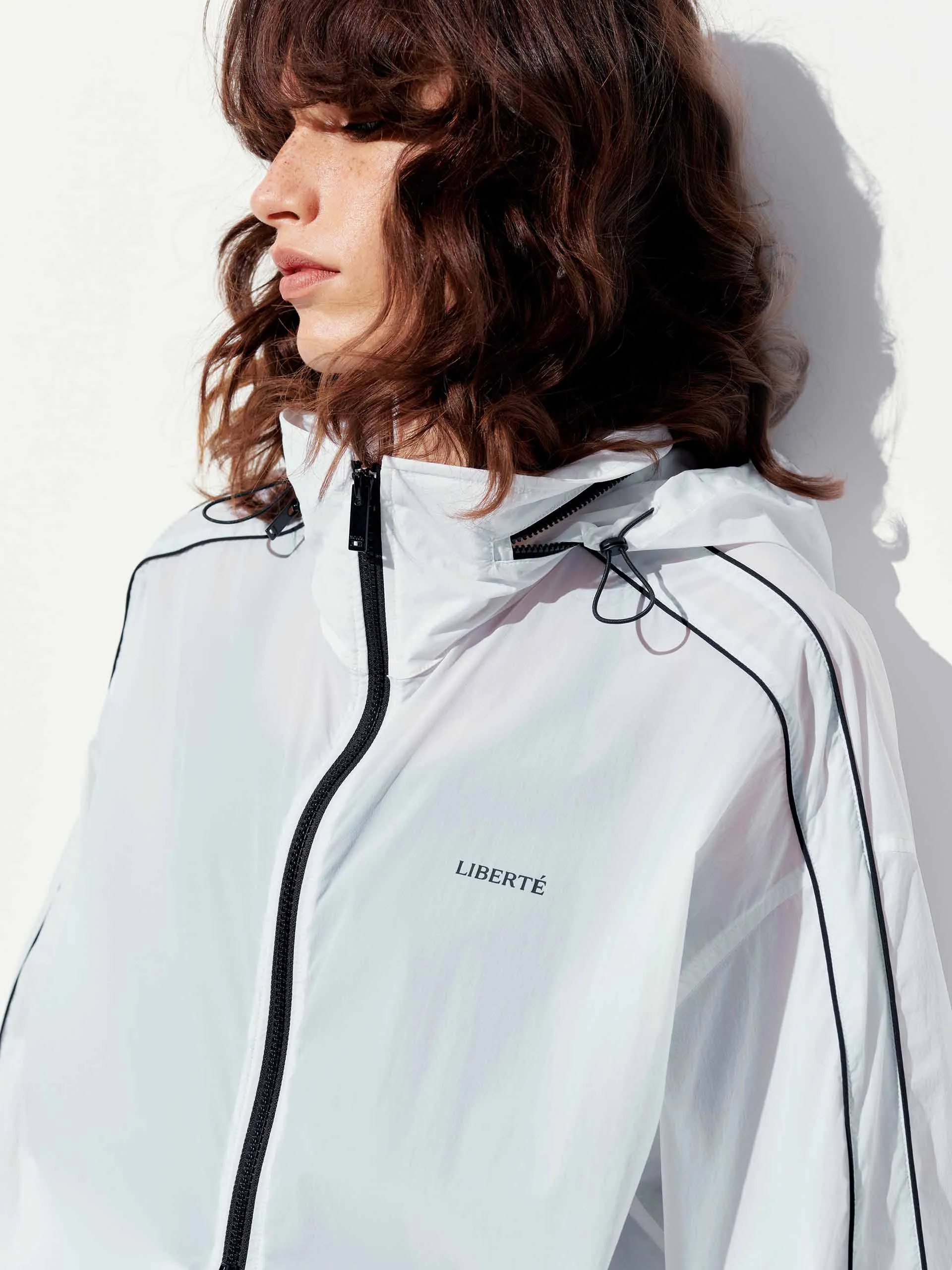 Hooded Zipper Loose Coat
