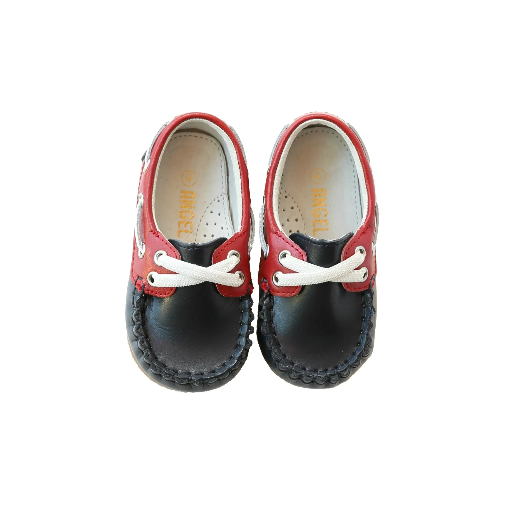 Hudson Boy's Leather Boat Shoe Babykids_Angel
