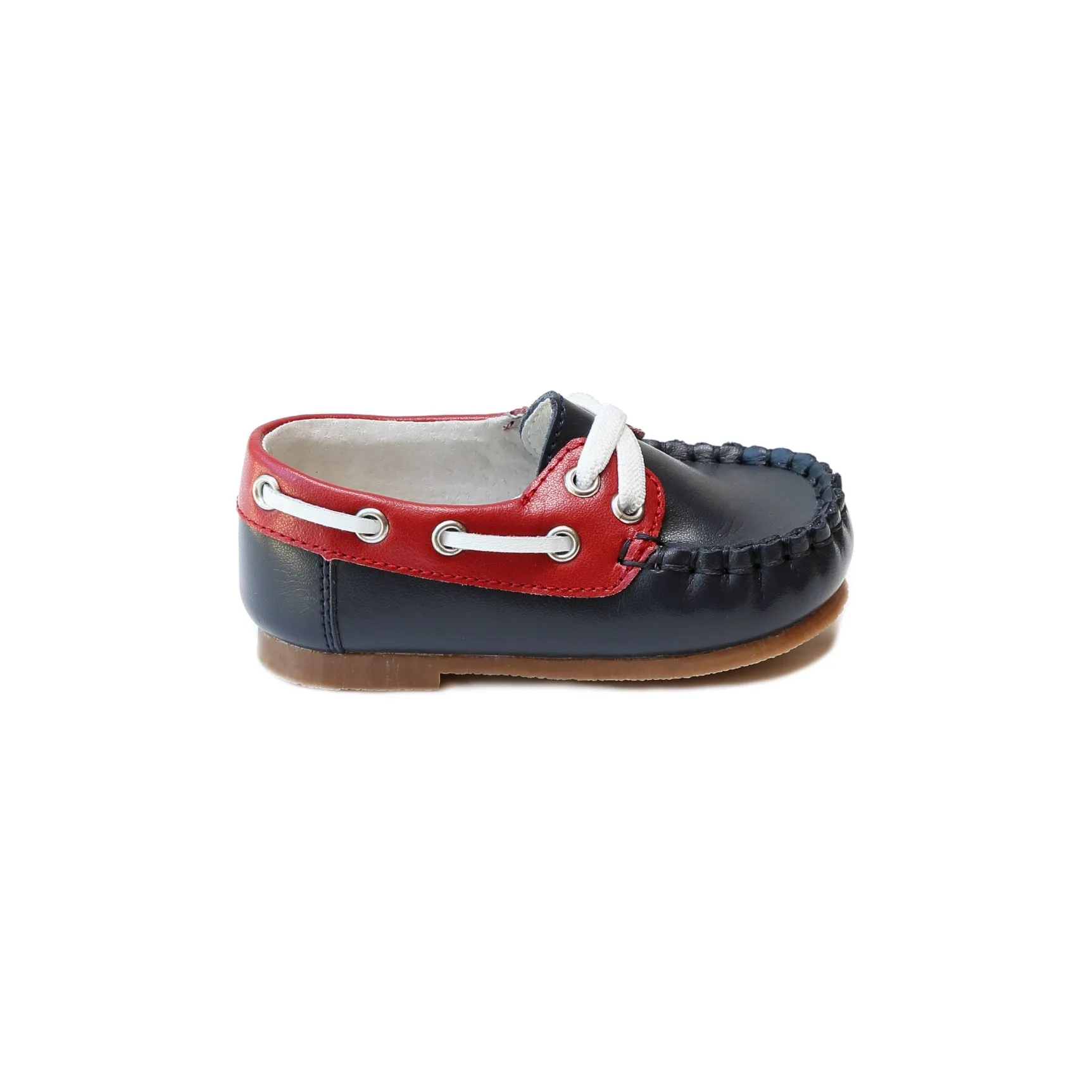 Hudson Boy's Leather Boat Shoe Babykids_Angel