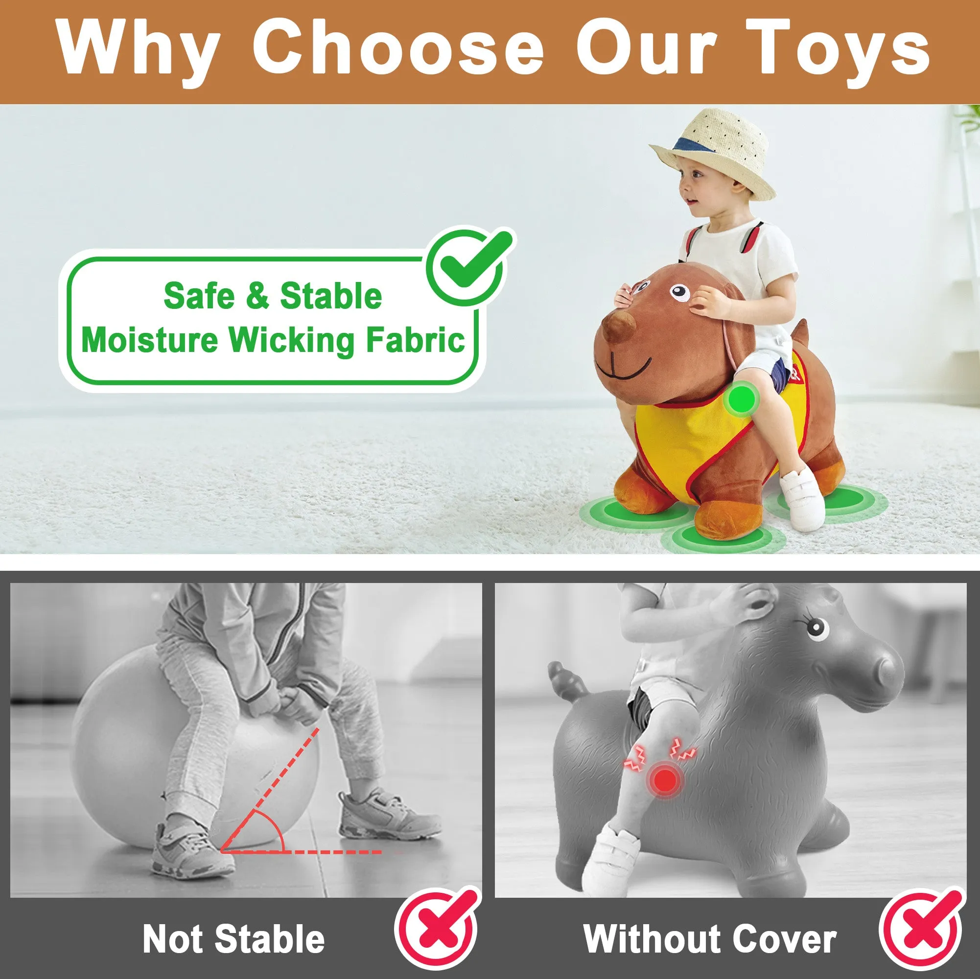 iPlay, iLearn Bouncy Pals Dog Hopper Toys for Boys