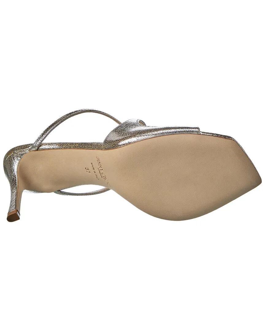 Jimmy Choo Anise 75 Glitter Leather Sandal