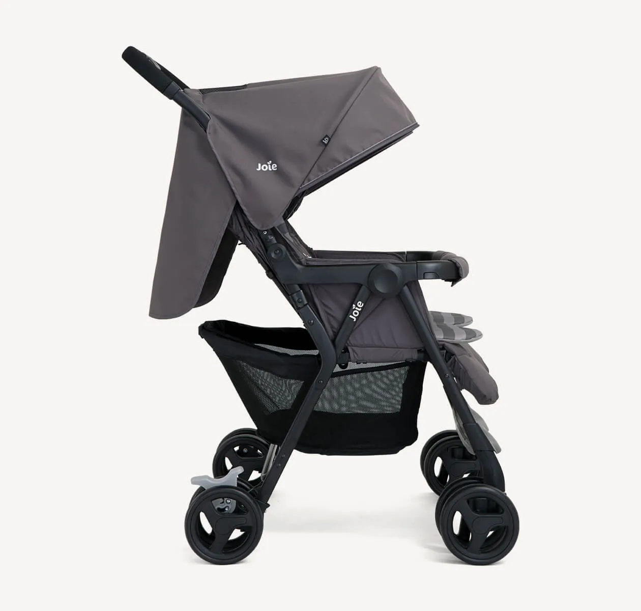 Joie Aire Twin Stroller - Lightweight Double Stroller Dark Pewter