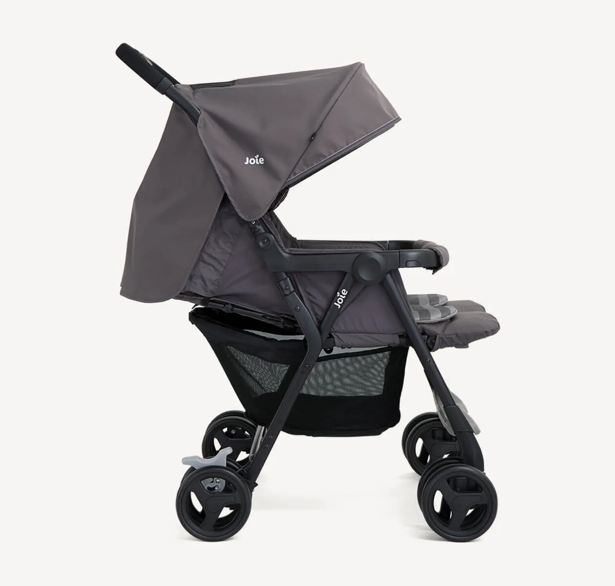 Joie Aire Twin Stroller - Lightweight Double Stroller Dark Pewter