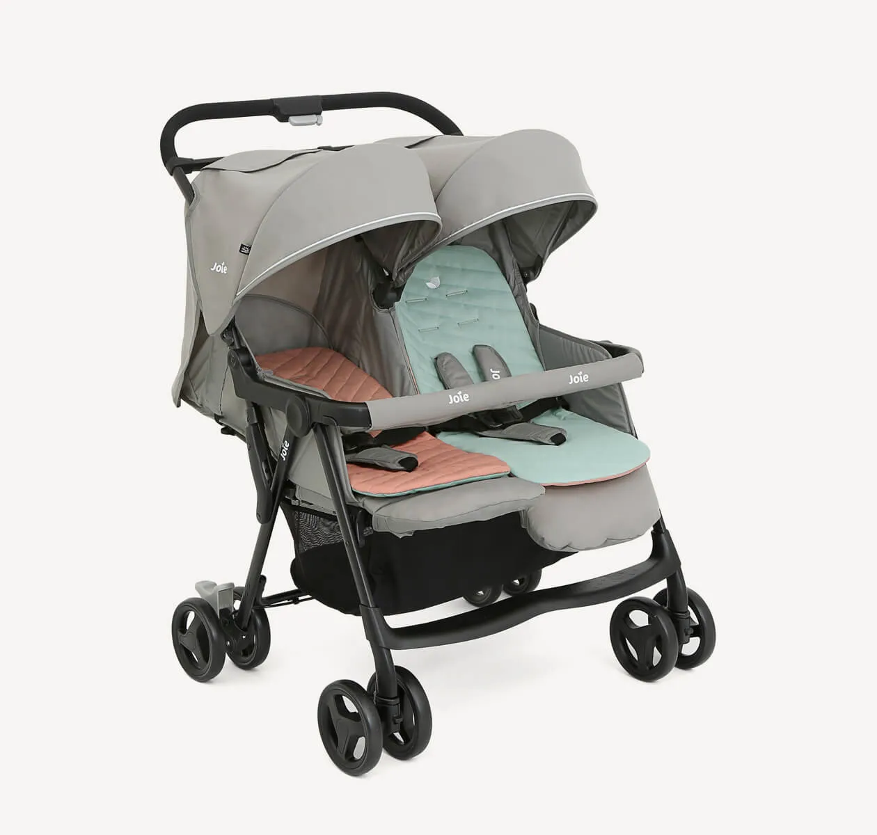Joie Aire Twin Stroller - Lightweight Double Stroller Nectar & Mineral