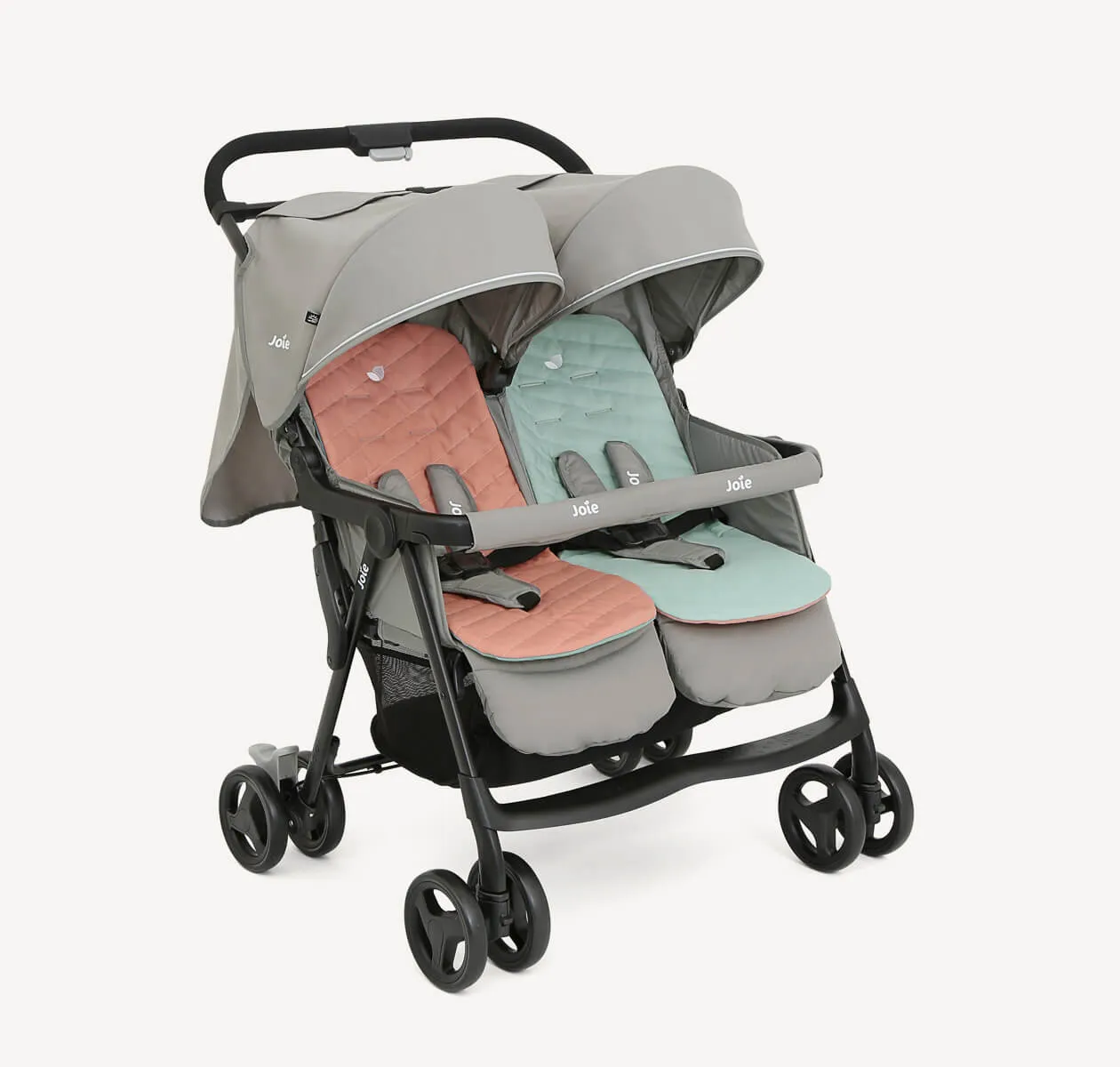 Joie Aire Twin Stroller - Lightweight Double Stroller Nectar & Mineral