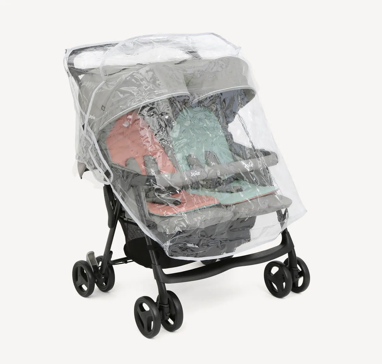 Joie Aire Twin Stroller - Lightweight Double Stroller Nectar & Mineral
