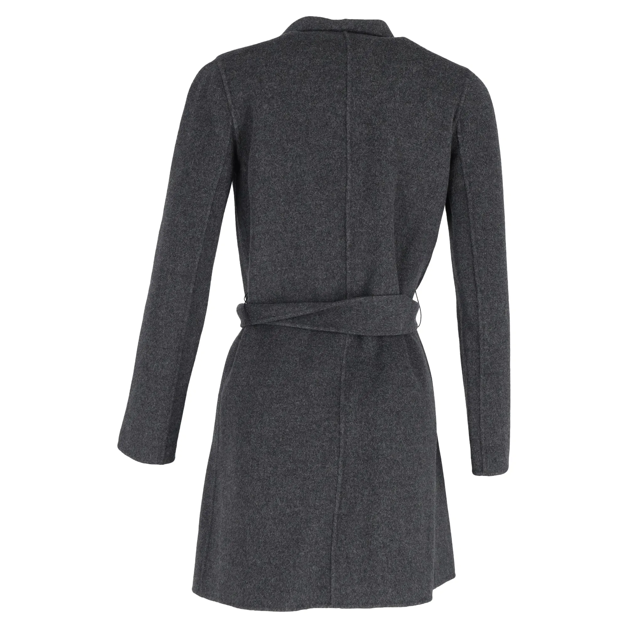 Joseph Belted Coat in Grey Wool