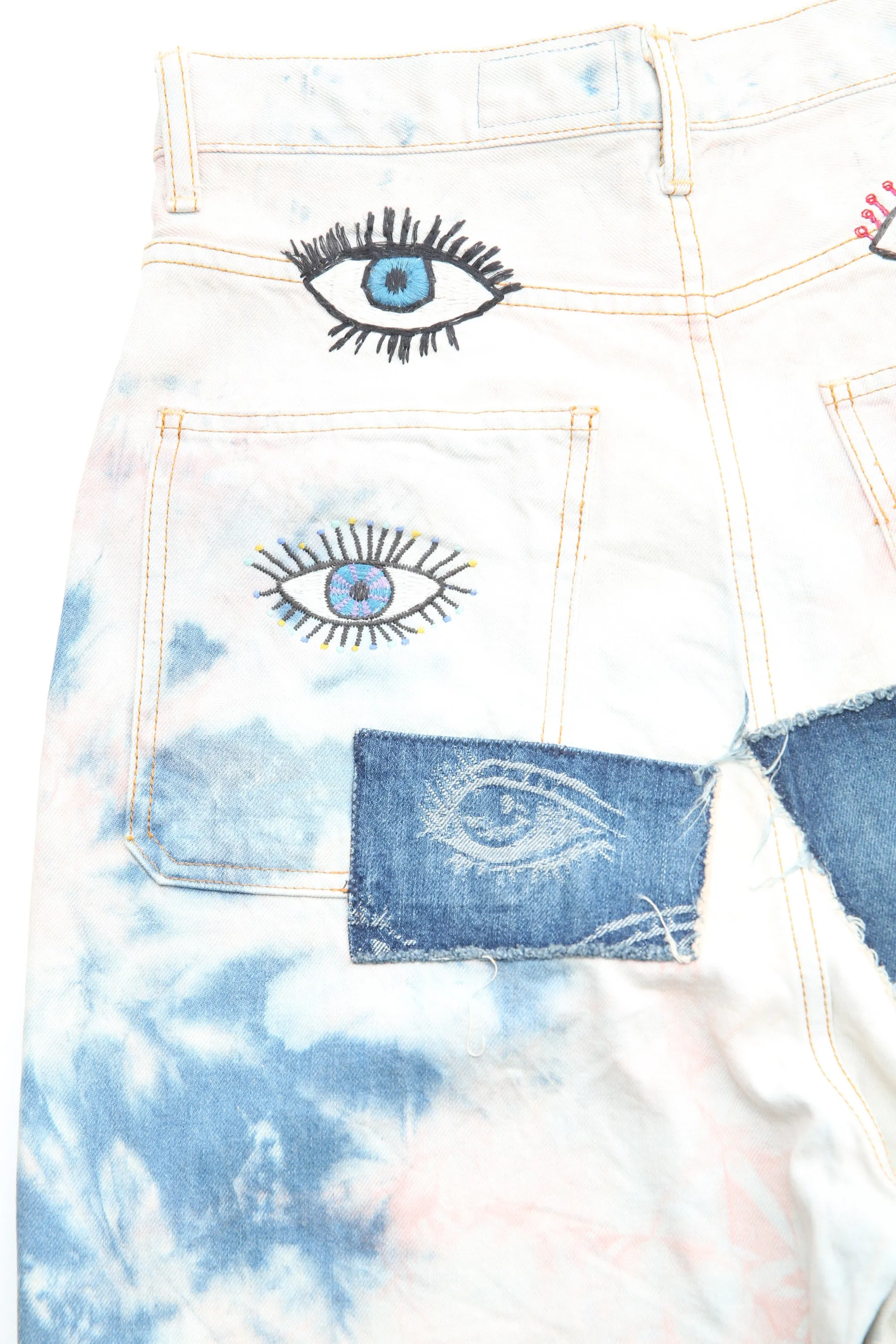 Kapital - 14oz Denim Tie-Dye Baggy Flare Pants(CrazyDixieRemake) - IPK