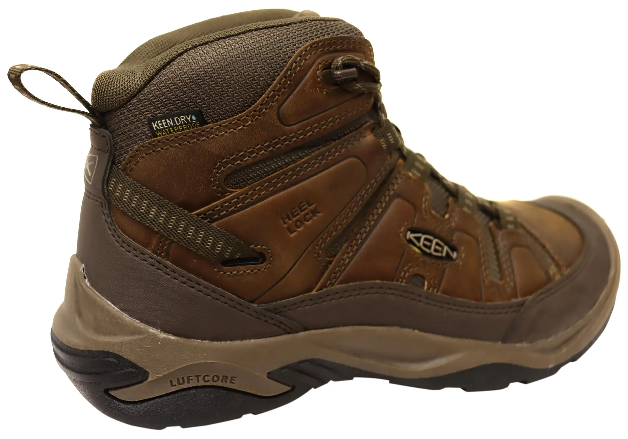 Keen Circadia Mid Waterproof Mens Leather Wide Fit Hiking Boots Keen Shoes