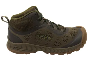Keen Mens Comfortable Lace Up NXIS Speed Mid Boots Keen Shoes