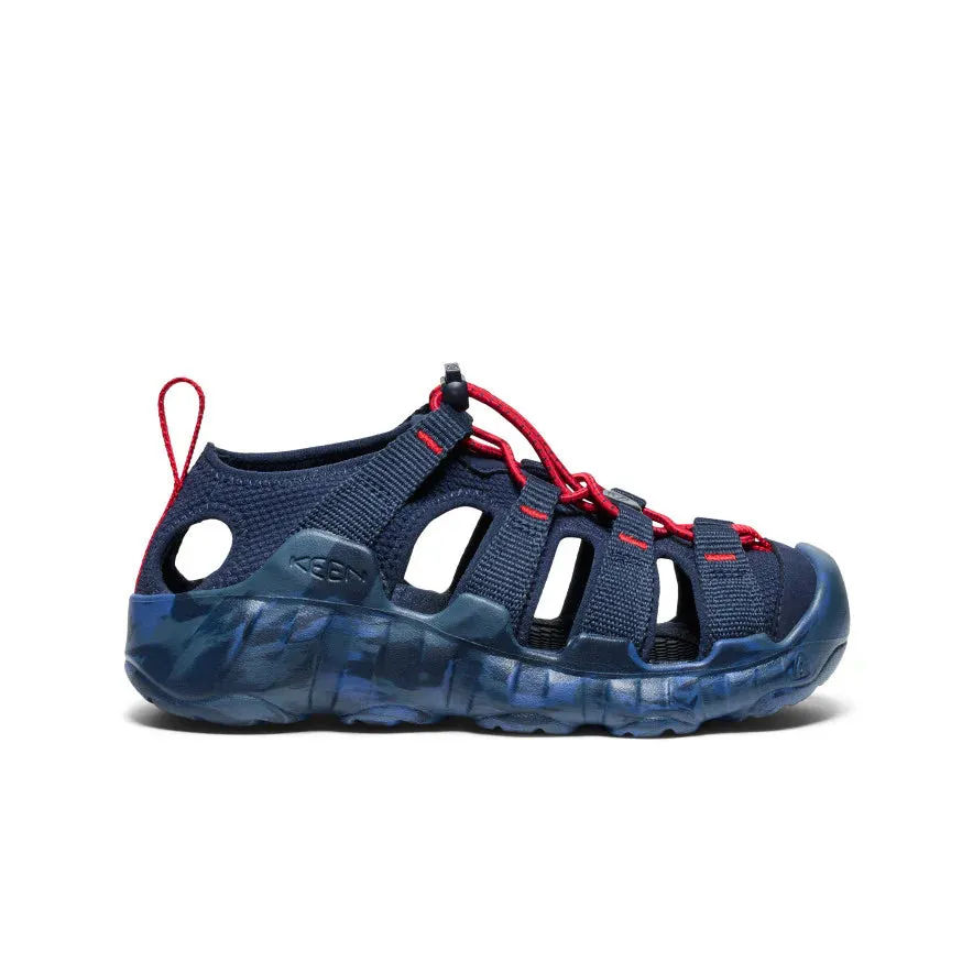 Keen Shoes Big Kids' Hyperport H2 Sandal Naval Academy/Red Carpet