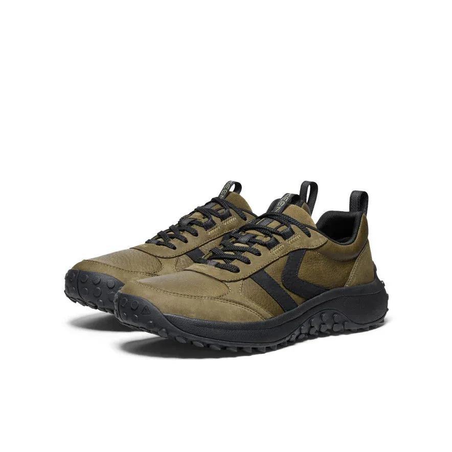 Keen Shoes Men's KS86 Leather Sneaker Dark Olive/Black
