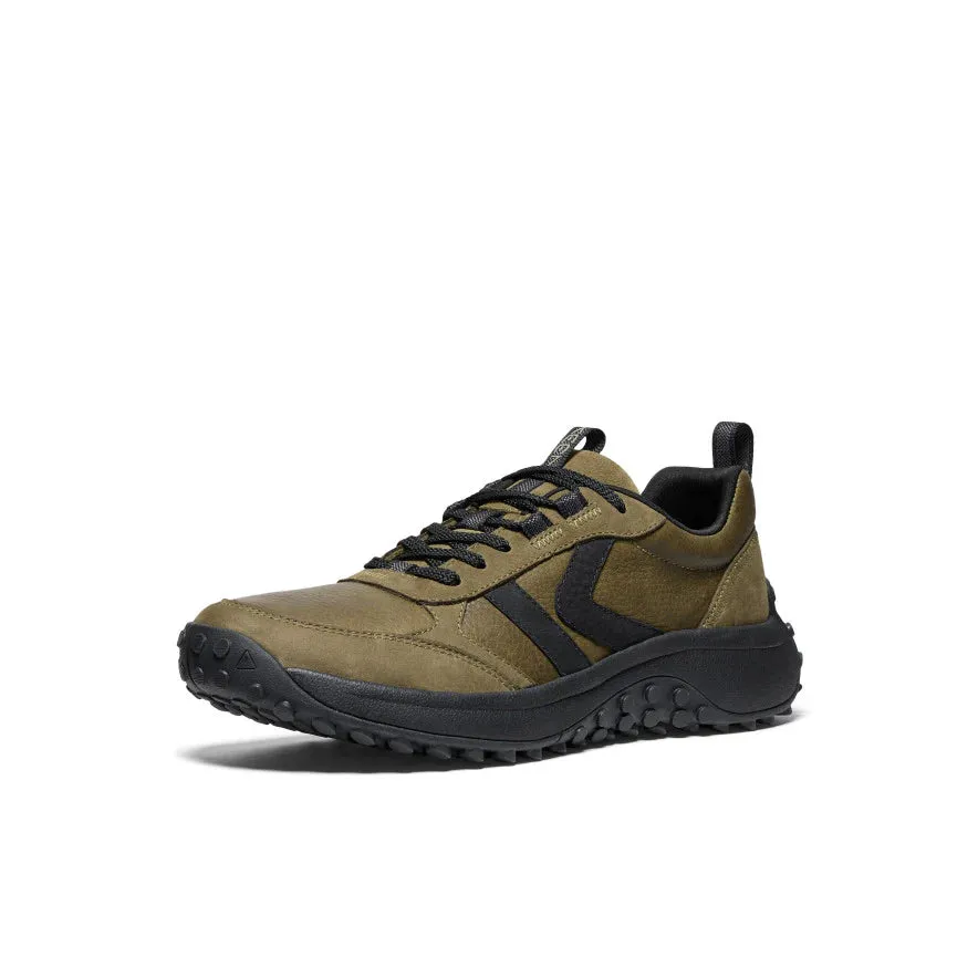Keen Shoes Men's KS86 Leather Sneaker Dark Olive/Black
